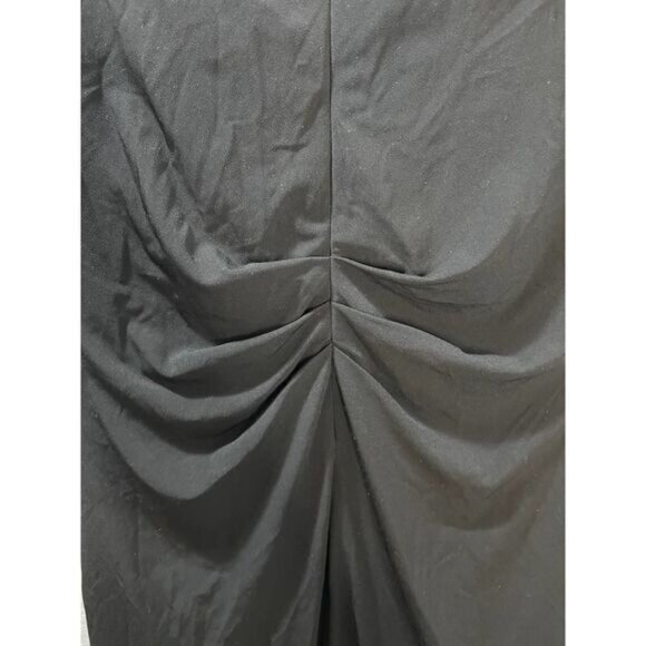 Collective Concepts Black Sheath Dress Twist Front Sleeveless Small - Picture 3 of 6